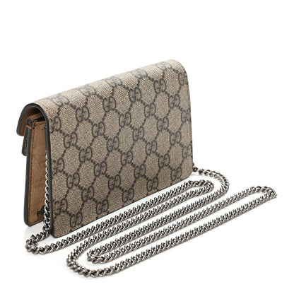 Gucci GG Supreme Monogram Super Mini Dionysus Shoulder Bag Taupe 2 of 10
