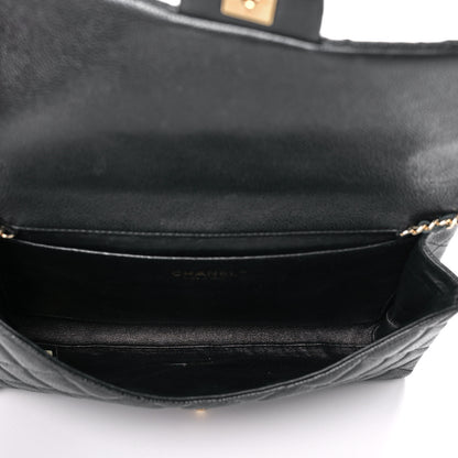 Chanel Caviar Quilted Clutch With Chain Flap Black 5 of 11