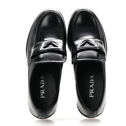 Spazzolato Loafers 37 Black