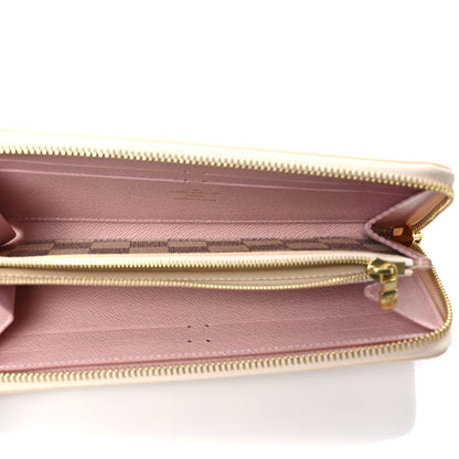 Louis Vuitton Damier Azur Clemence Wallet Rose Ballerine 5 of 7