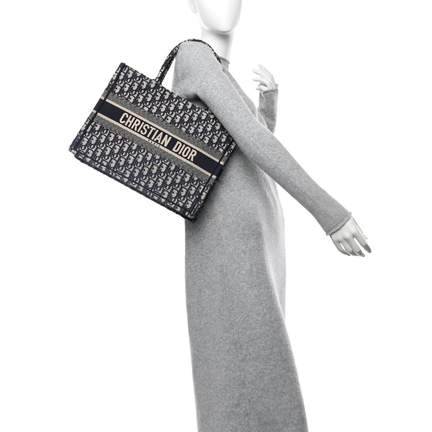 Oblique Medium Book Tote Blue Multicolor