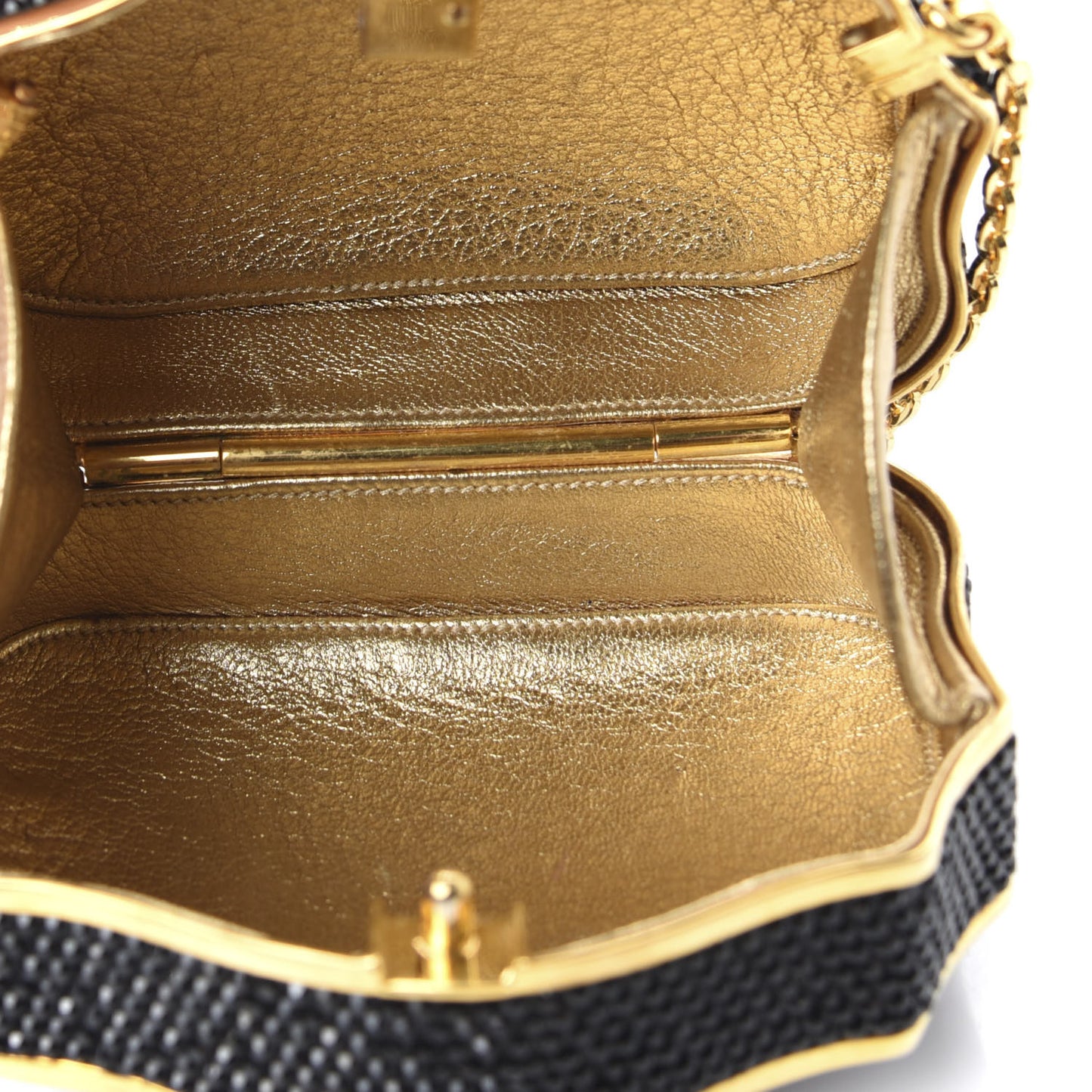 Swarovski Crystal Minaudiere Clutch Black