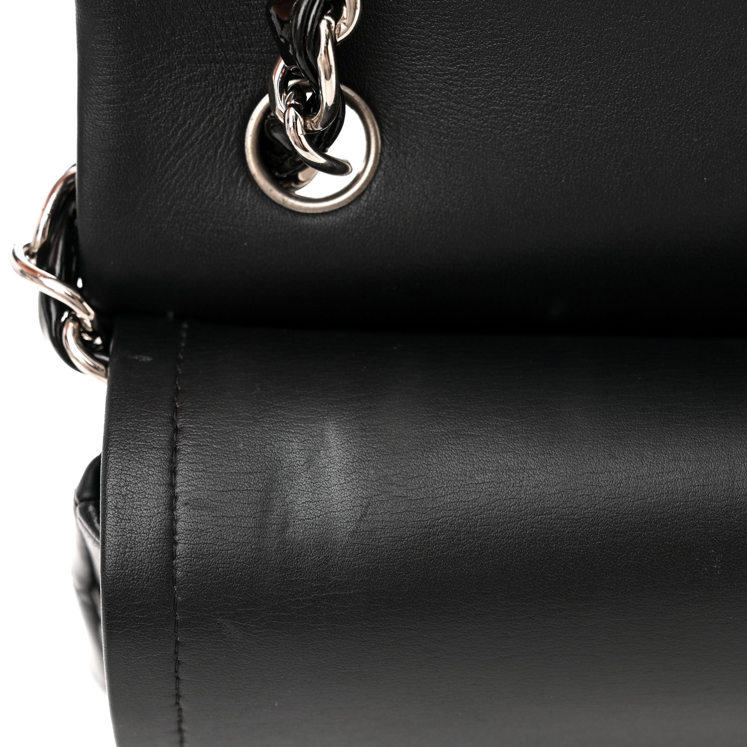 Chanel Patent Quilted Jumbo Double Flap Black 17 of 18