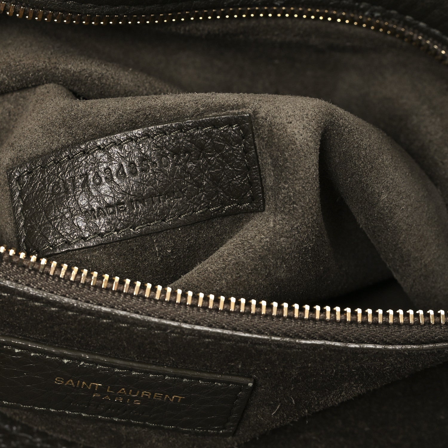 Saint Laurent Grained Deerskin Bea Tote Musk 7 of 15