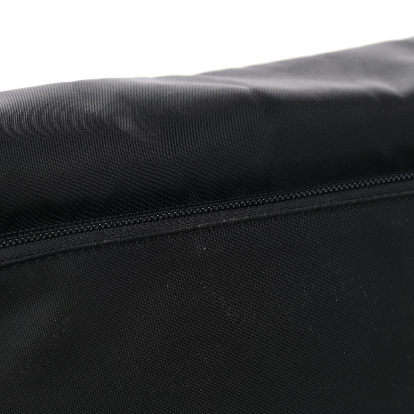 Tessuto Nylon Saffiano Messenger Bag Black