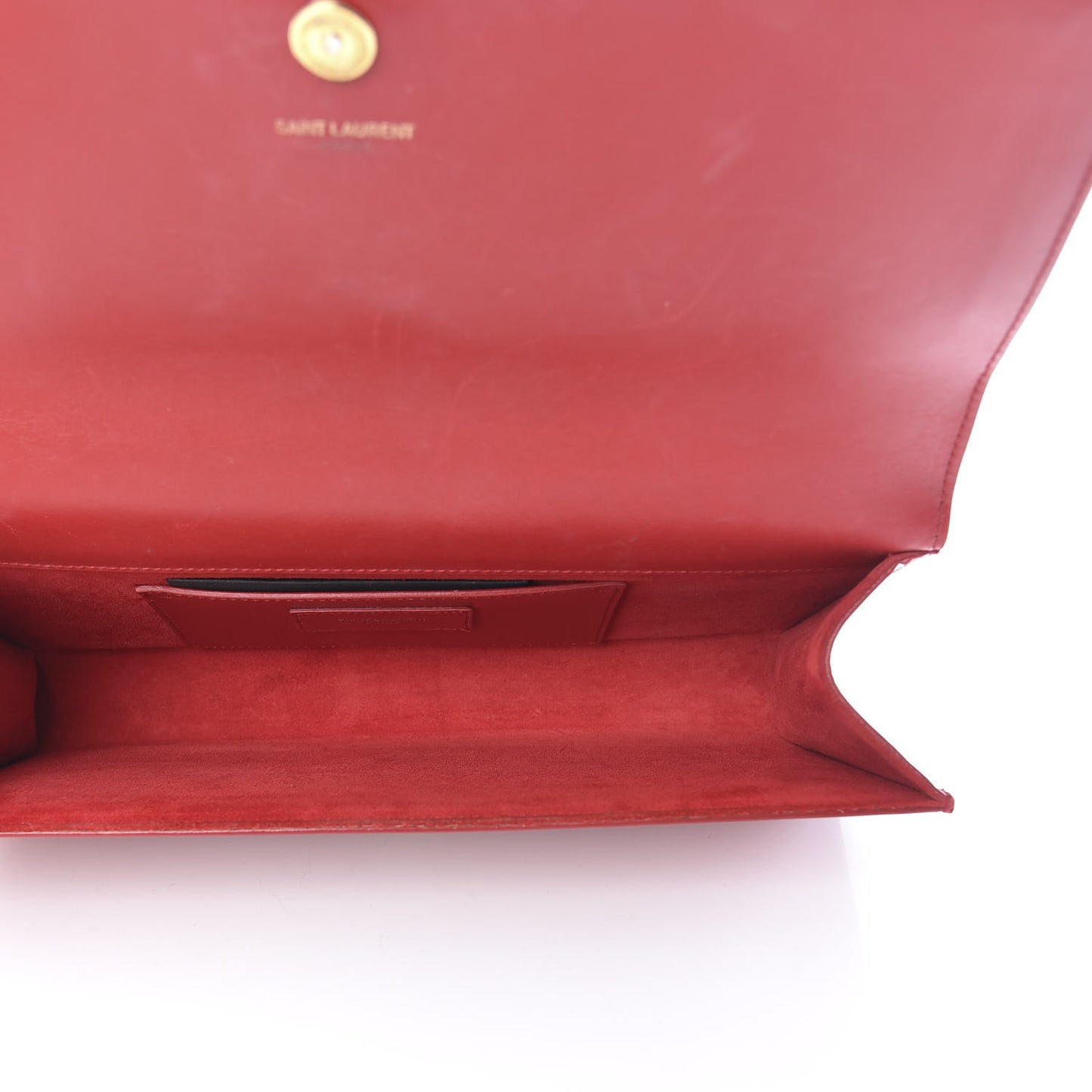Calfskin Monogram Cassandre Clutch Rouge Orient