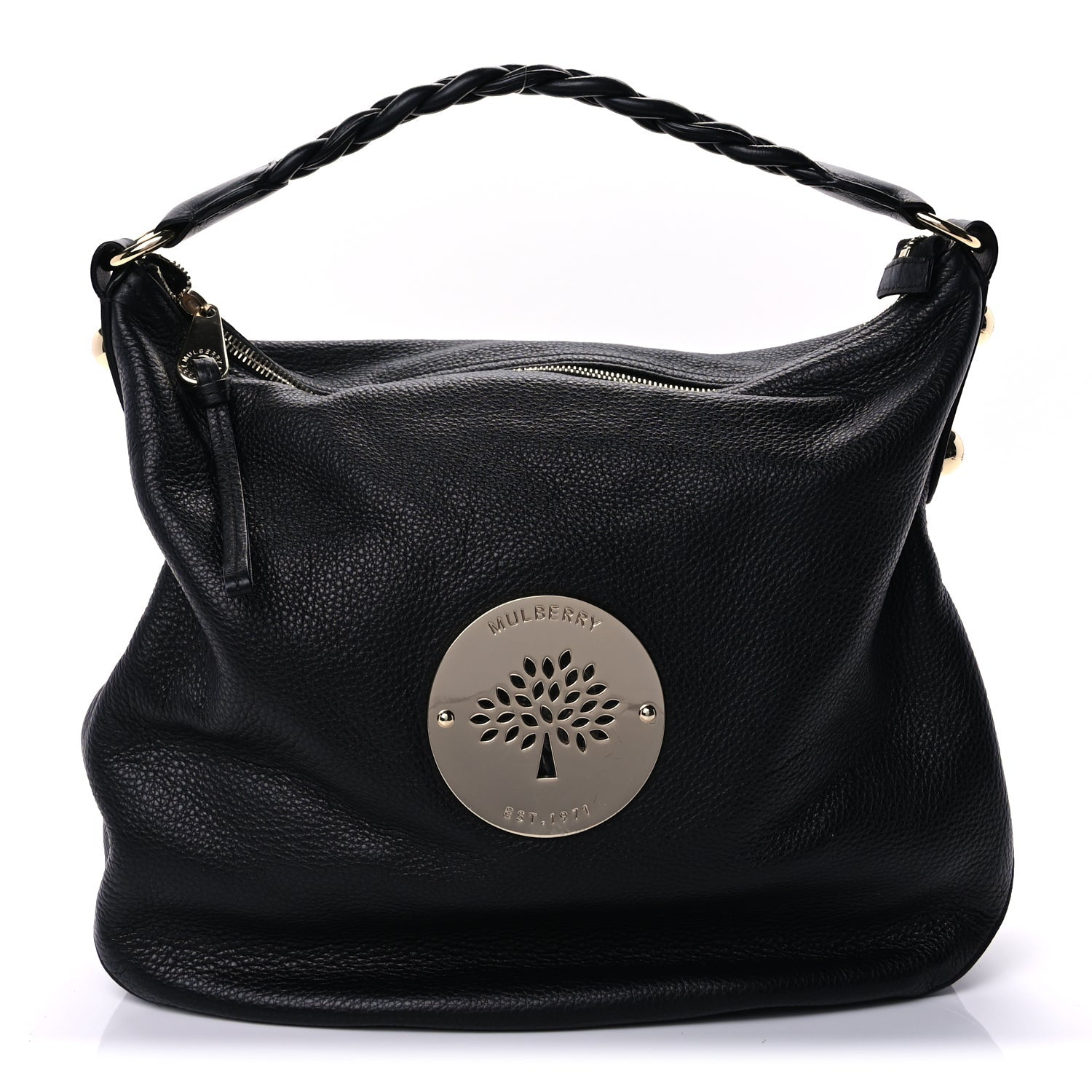 Mulberry Soft Spongy Calfskin Large Daria Hobo Black 1 of 7