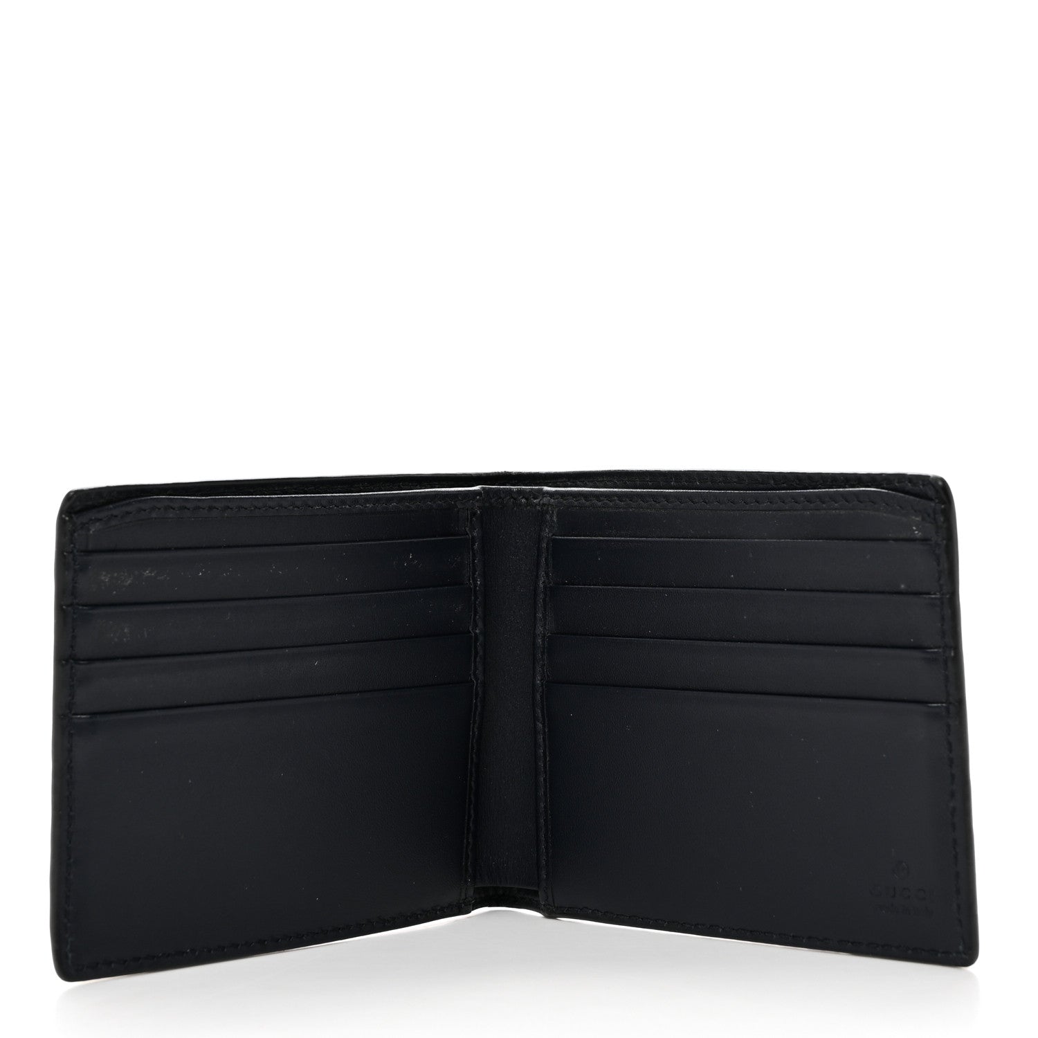 Gucci Guccissima Signature Web New Web Bi-Fold Wallet Blue 5 of 7