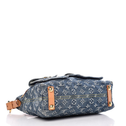 Louis Vuitton Monogram Denim Baggy PM Blue 4 of 16