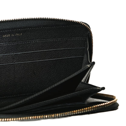 Chanel Patent Quilted Large Gusset Zip Around Wallet Black 10 of 11