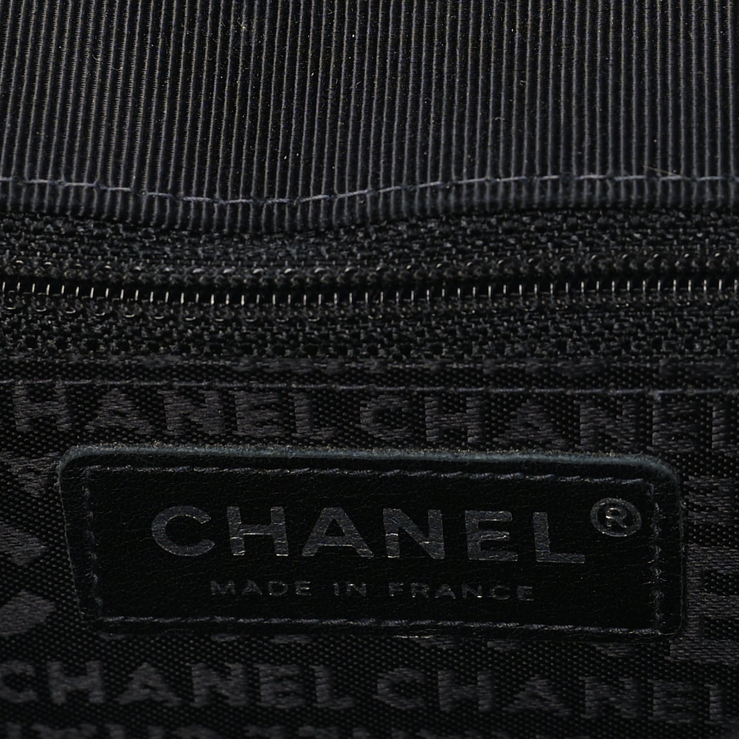 Chanel Grosgrain Fabric Quilted Coco Crest Single Flap  Black 5 of 9