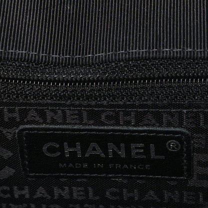 Chanel Grosgrain Fabric Quilted Coco Crest Single Flap  Black 5 of 9