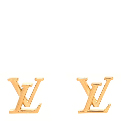 Louis Vuitton Metal LV Iconic Earrings Gold 1 of 5