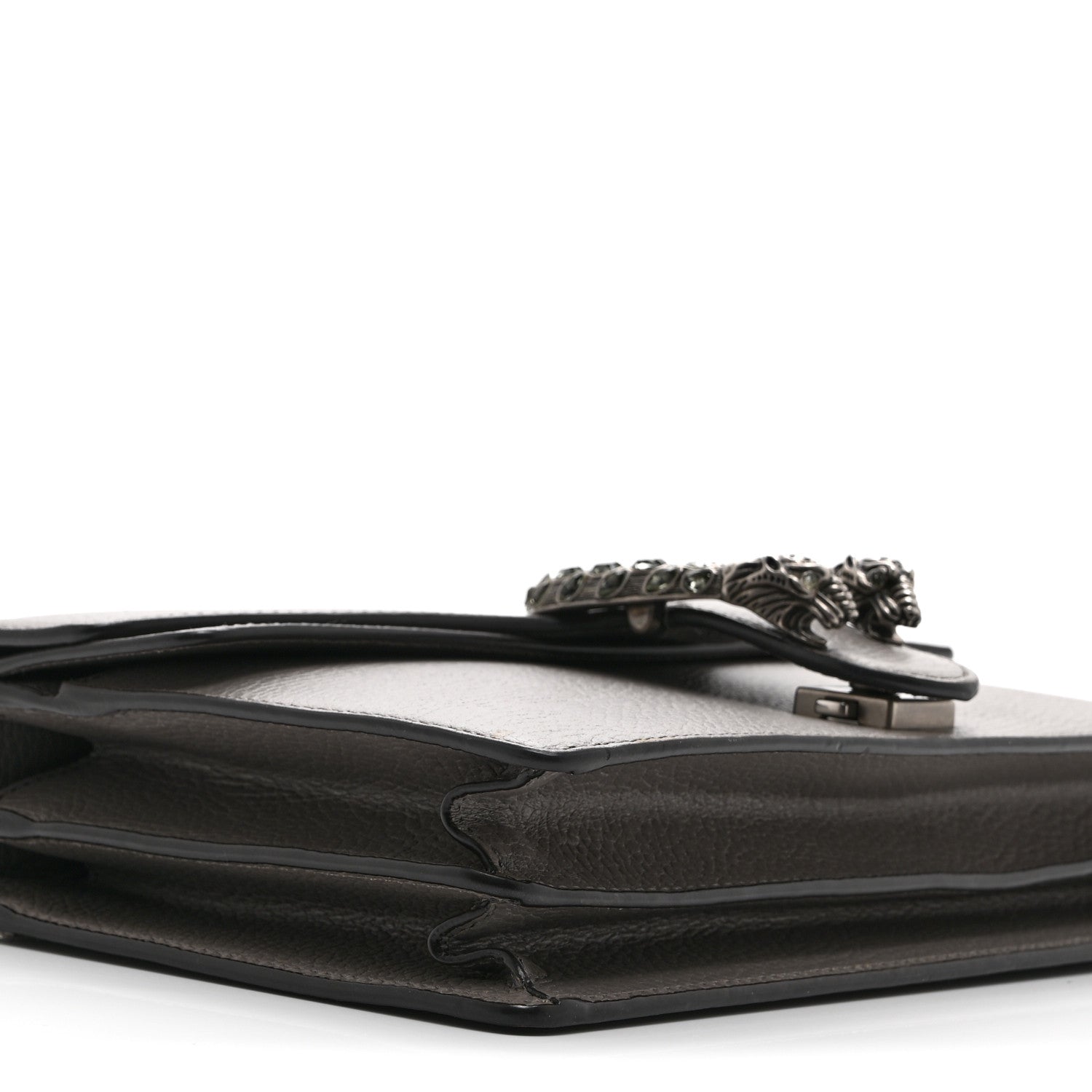Gucci Pebbled Calfskin Small Dionysus Shoulder Bag Dusty Grey 10 of 12
