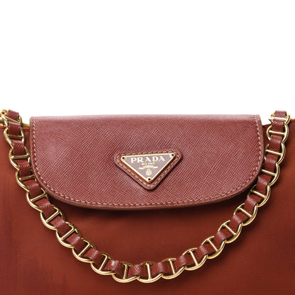 Prada Tessuto Nylon Saffiano Crossbody Bag Bacca 13 of 13