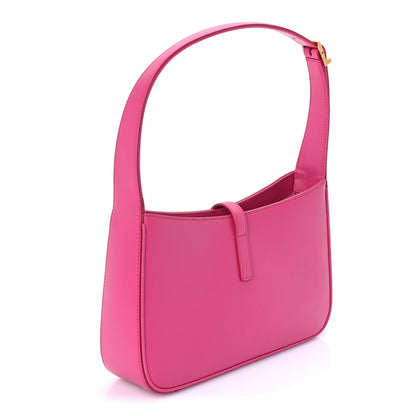 Saint Laurent Smooth Calfskin Le 5 A 7 Hobo Bubblegum 3 of 9