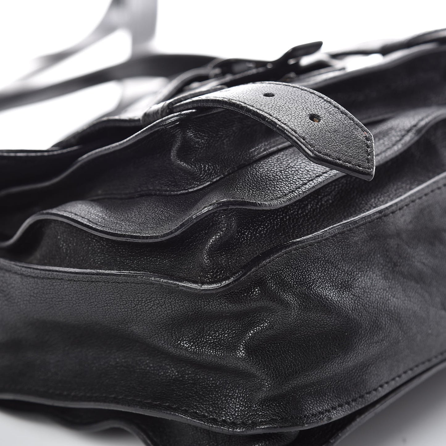 Lambskin PS1 Mini Pouch Messenger Black