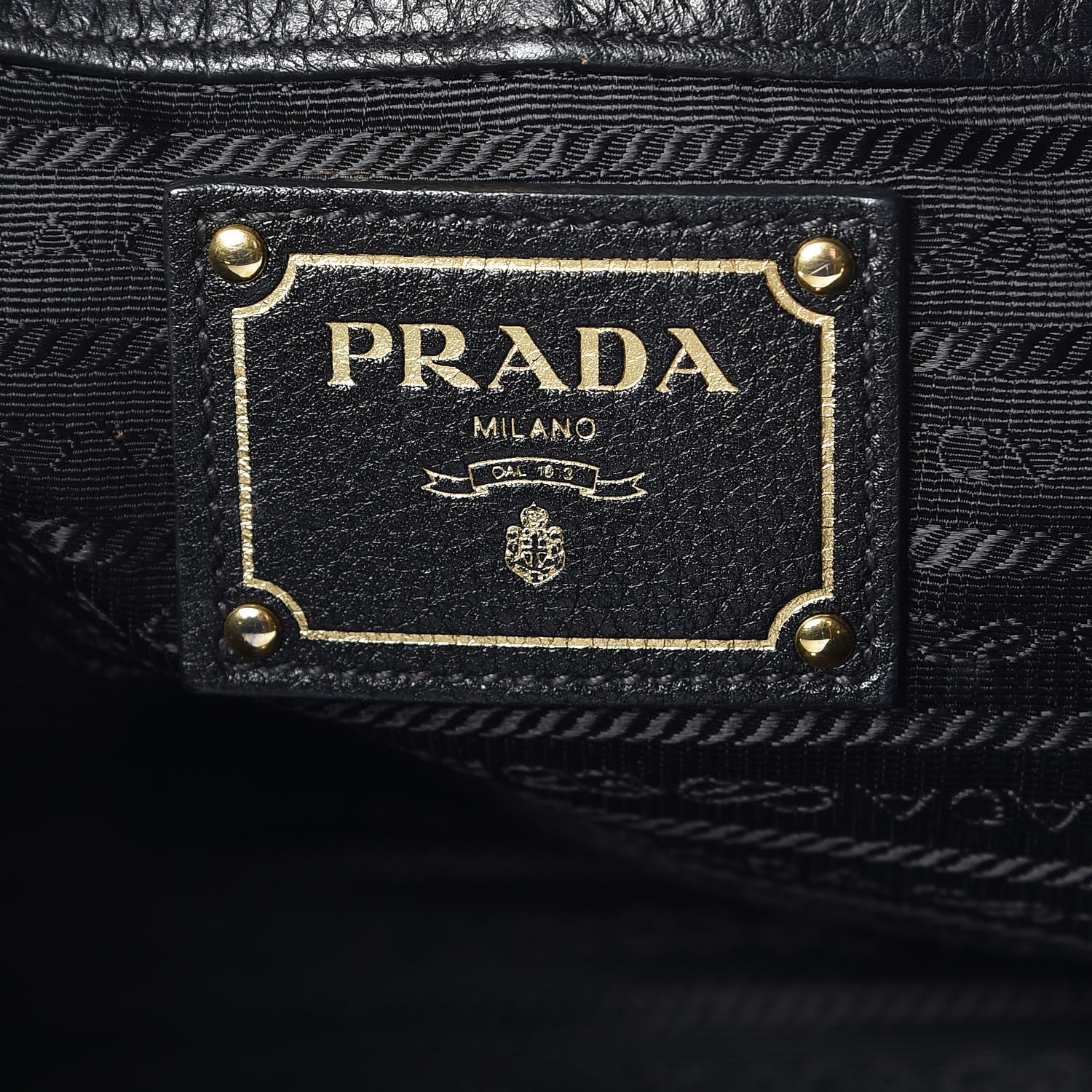 Prada Vitello Daino Hobo Black 6 of 15