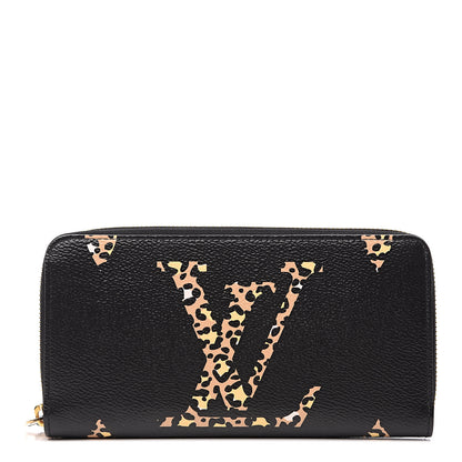 Louis Vuitton Monogram Giant Jungle Zippy Wallet Black 1 of 7