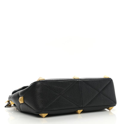 Valentino Garavani Nappa Large Roman Stud Shoulder Bag Black 3 of 8