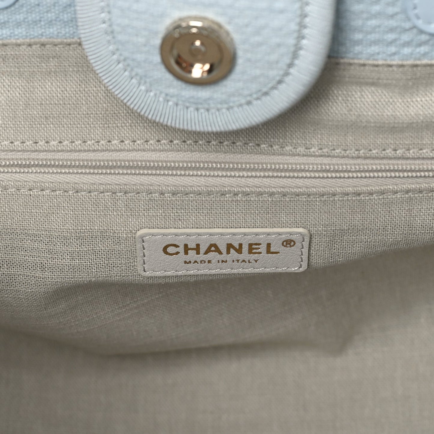Mixed Fibers Small Deauville Tote Light Blue