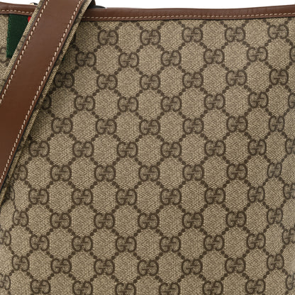 Gucci GG Plus Monogram Signature Web Loop Messenger Brown 8 of 10