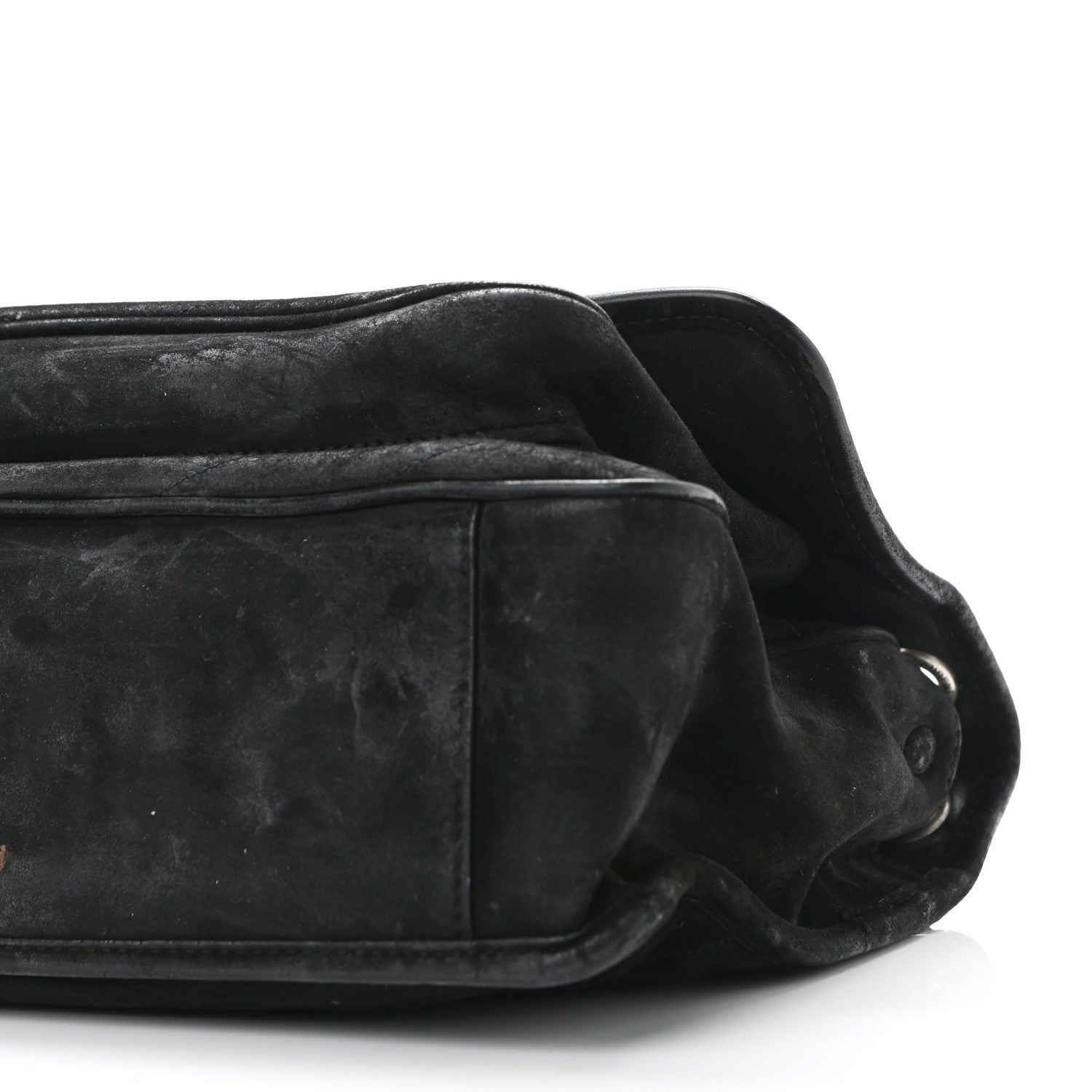 Saint Laurent Suede Monogram Medium Niki Chain Satchel Black 6 of 11