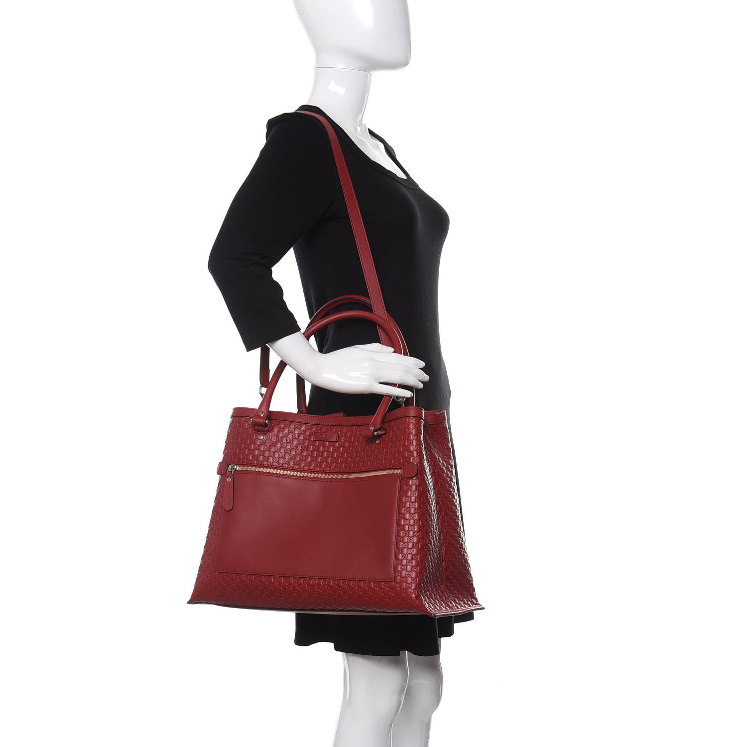 Gucci Soft Microguccissima Large Tote Red 2 of 10