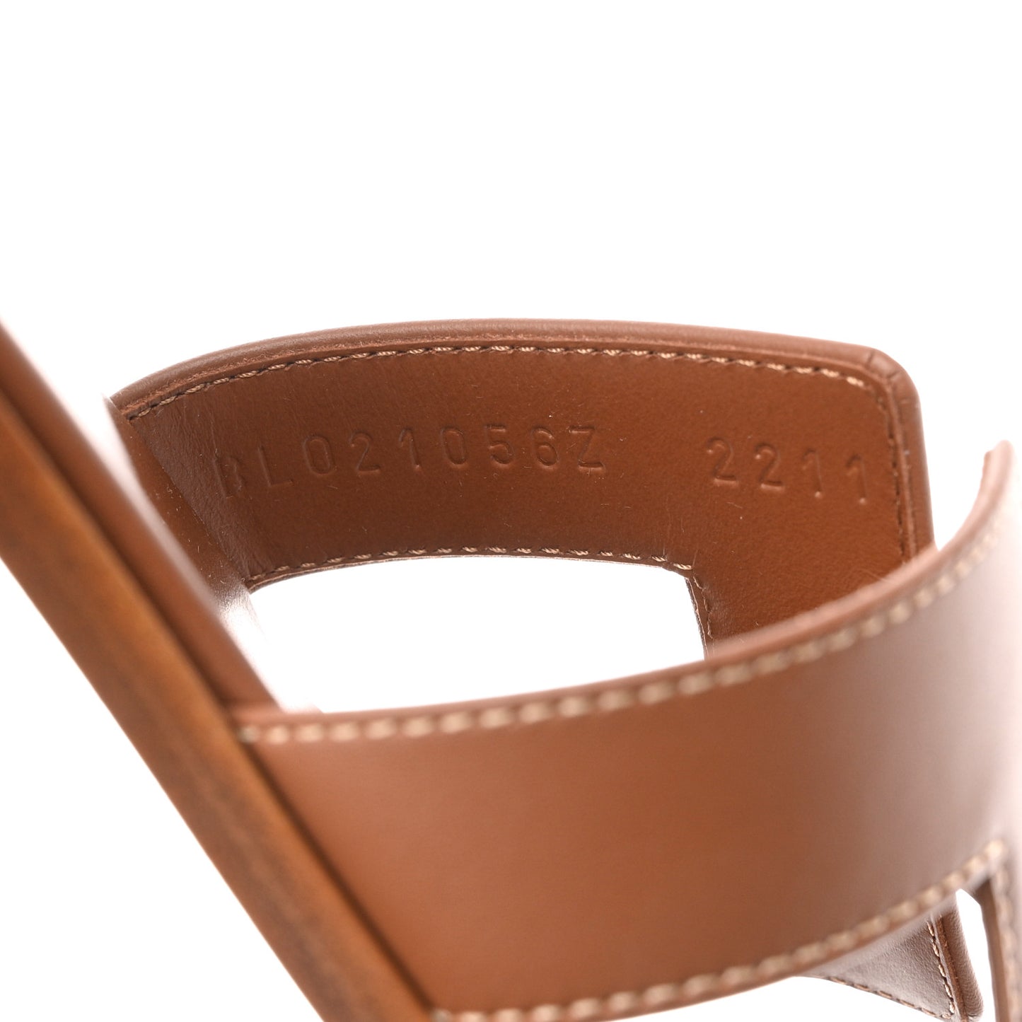 Box Calfskin Oran Sandals 37 Gold