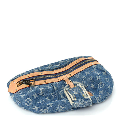 Louis Vuitton Monogram Denim High Rise Bumbag Blue 3 of 8