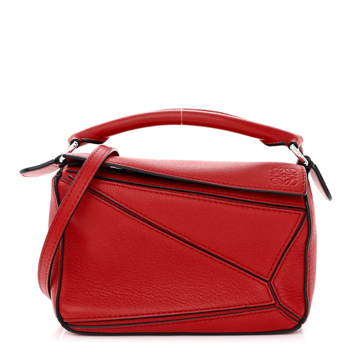 Calfskin Mini Puzzle Bag Pomodoro