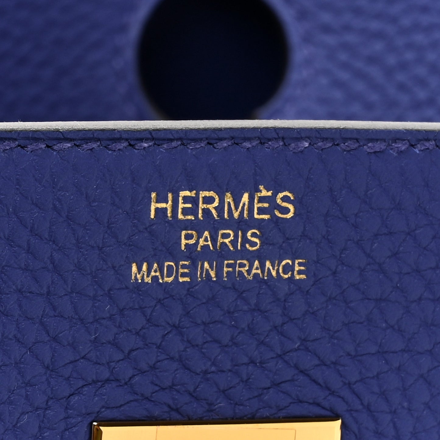 Togo Birkin 35 Bleu Electrique