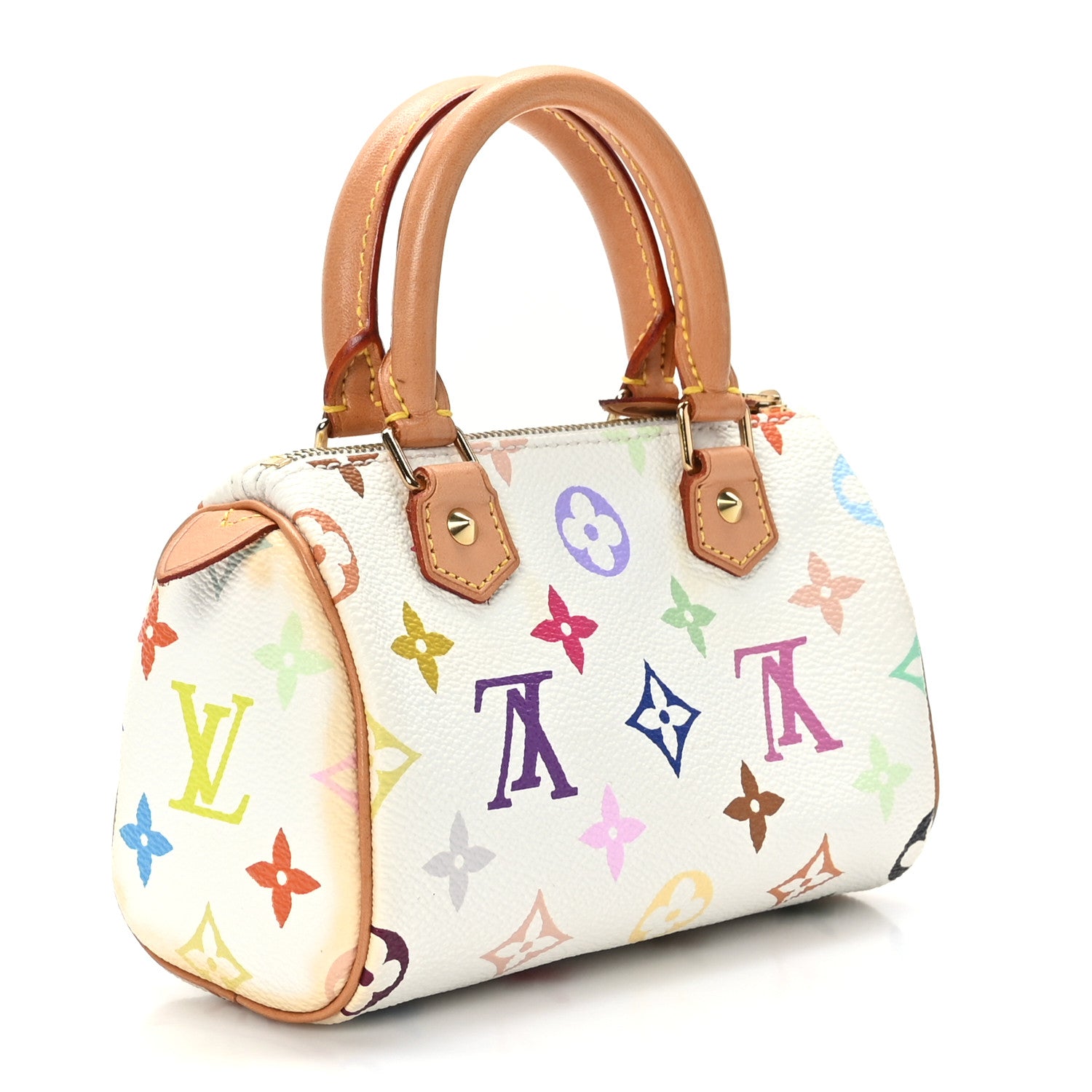 Louis Vuitton Monogram Multicolor Mini Sac HL Speedy White 3 of 7
