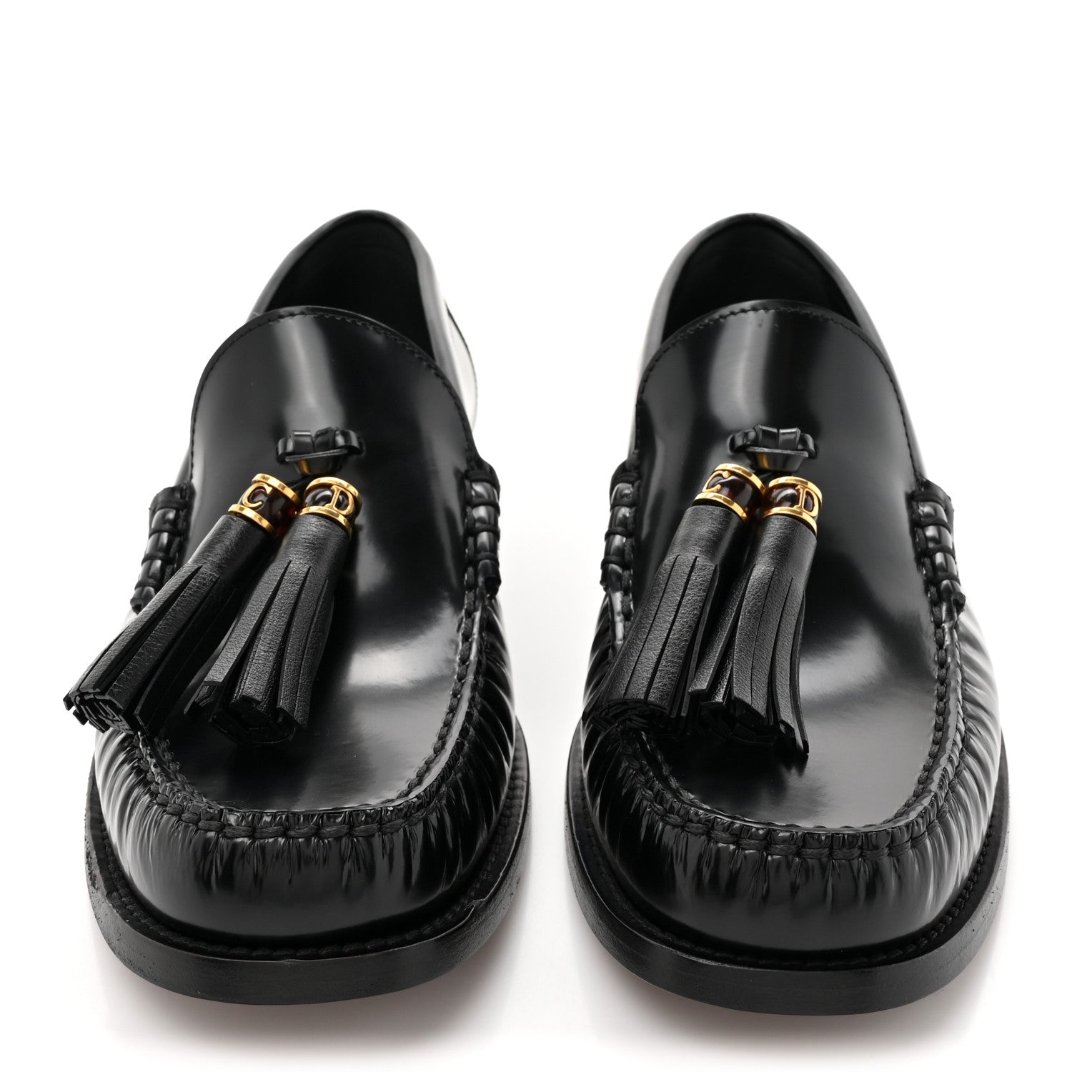 Christian Dior Brushed Calfskin The D-Academy Loafers 41 Black 2 of 9
