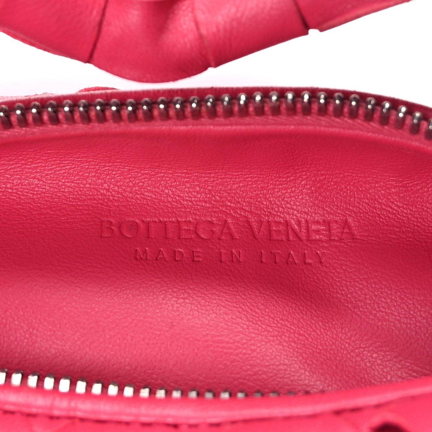 Nappa Intrecciato Mini Jodie Cranberry