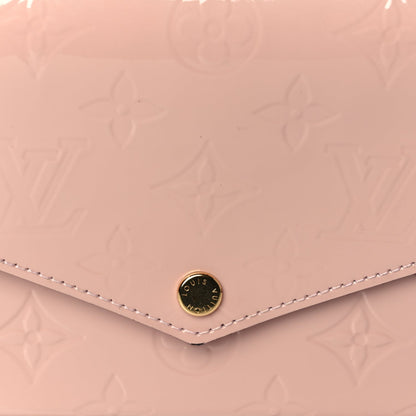 Louis Vuitton Vernis Felicie Chain Wallet  Rose Ballerine 6 of 9