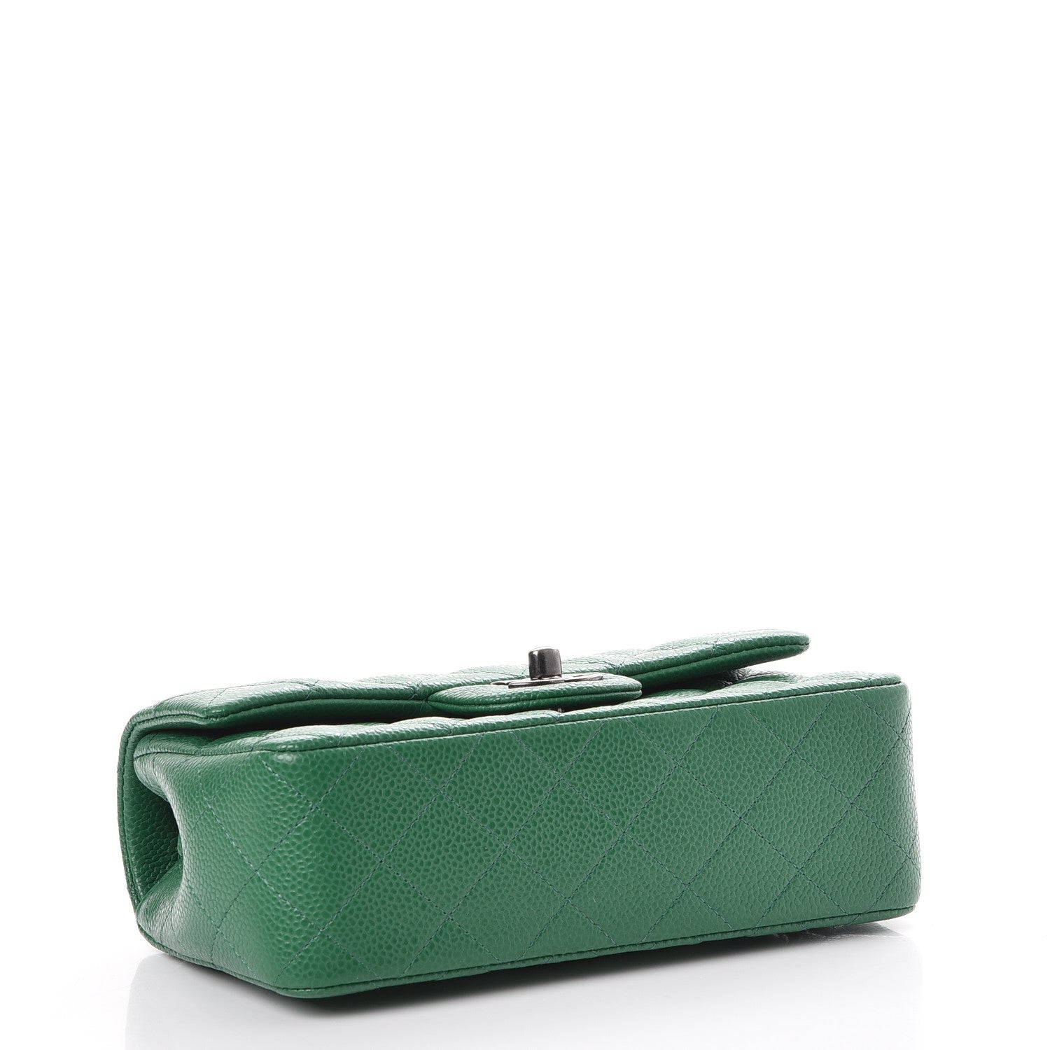 Chanel Caviar Quilted Mini Rectangular Flap Green 4 of 8