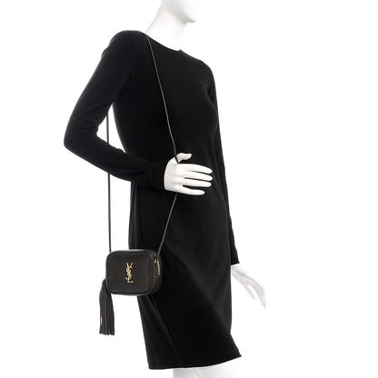 Saint Laurent Calfskin Monogram Blogger Bag Dark Grey 2 of 7