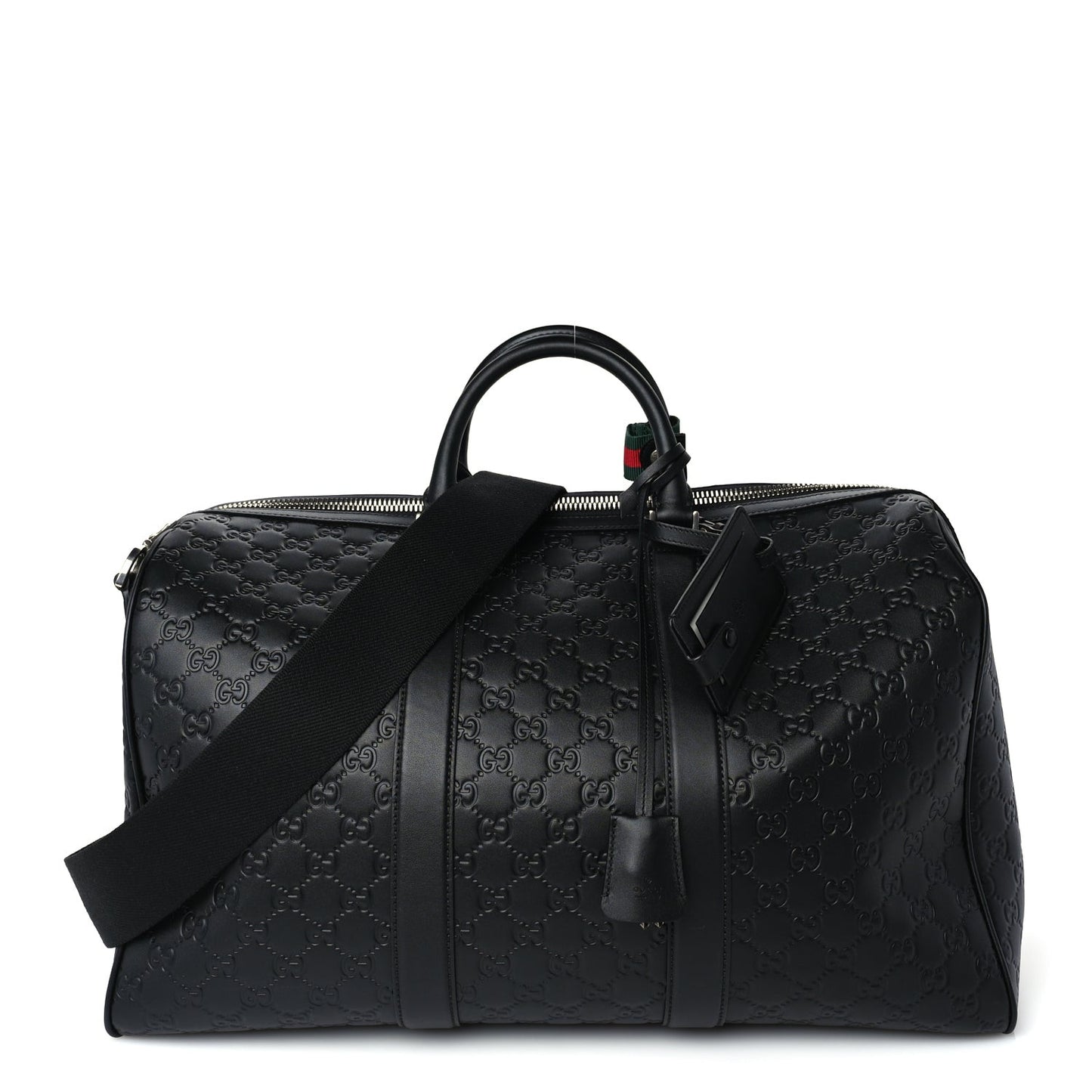 ssima GG Emblem Medium Duffle Bag Black Black