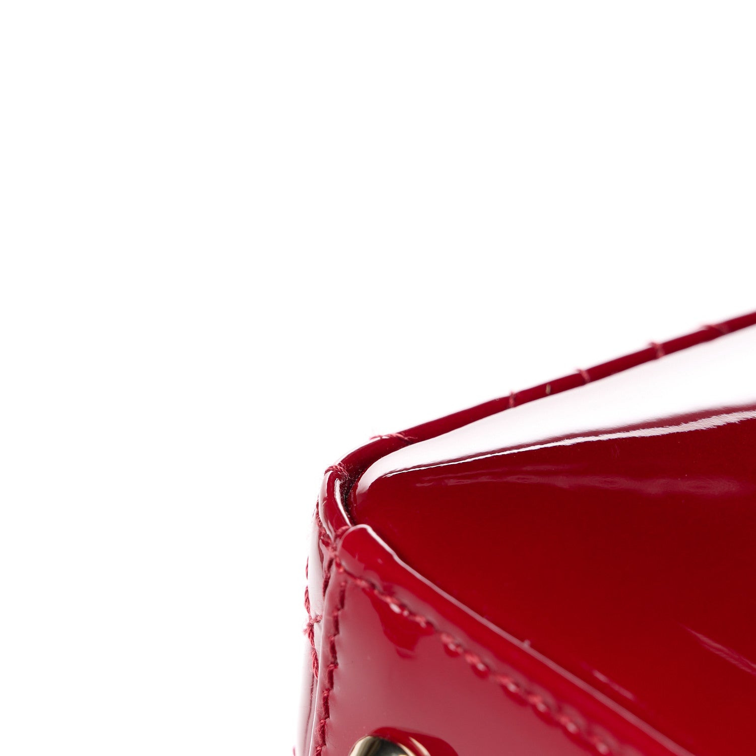 Christian Dior Patent Cannage Small Lady Dior Cherry Red 13 of 14