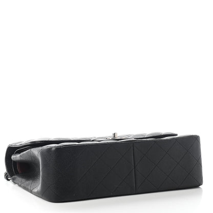 Chanel Caviar Quilted Jumbo Double Flap Black 4 of 9