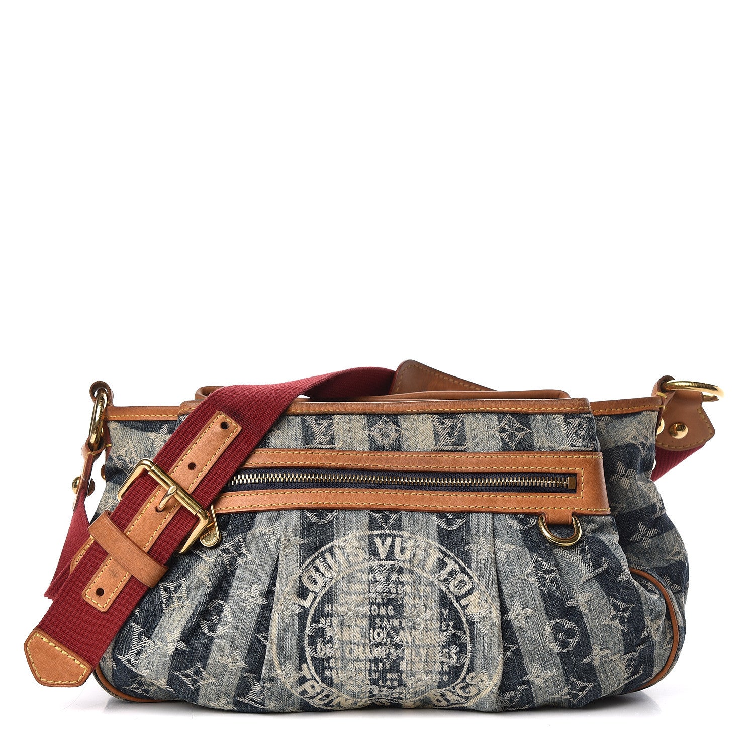 Louis Vuitton Denim Raye Porte Epaule MM 1 of 21