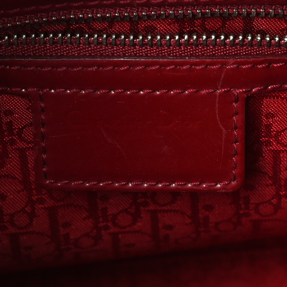 Christian Dior Patent Cannage Medium Lady Dior Red 5 of 8