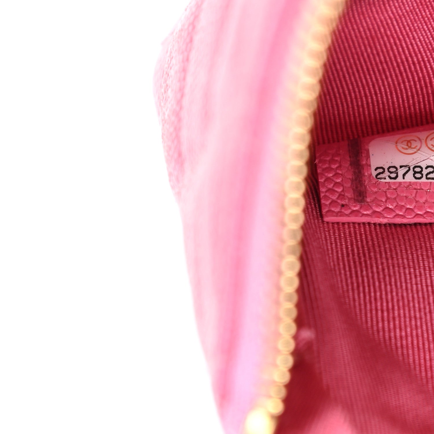 Chanel Caviar Quilted Small Cosmetic Case Pink 7 of 8