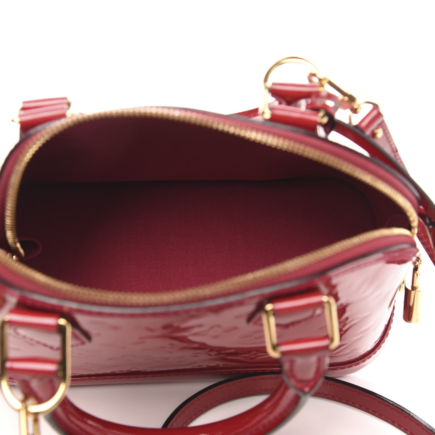 Louis Vuitton Vernis Alma BB Cherry 5 of 8
