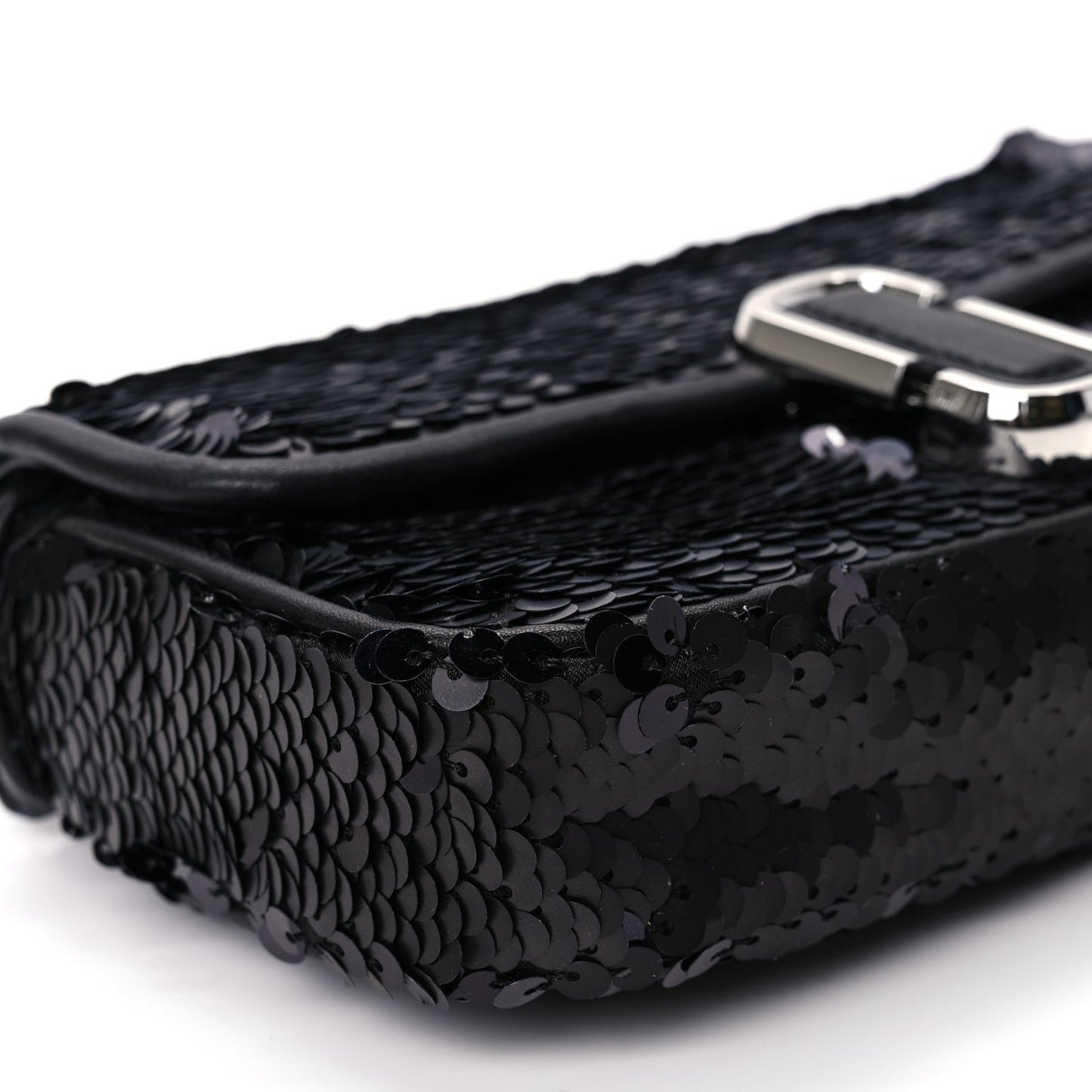 Sequin J Marc Mini Shoulder Bag Black