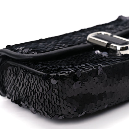 Marc Jacobs Sequin J Marc Mini Shoulder Bag Black 8 of 10