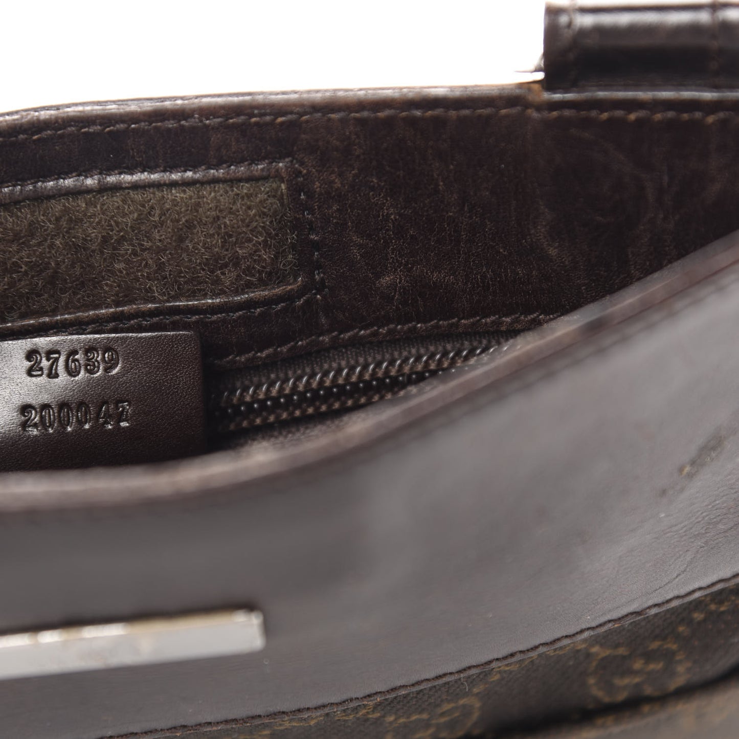 Monogram Messenger Crossbody Bag Brown