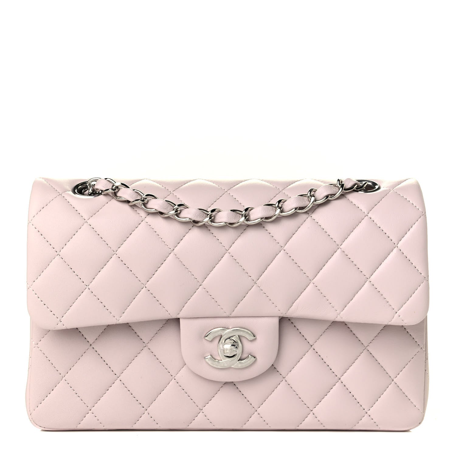 Chanel Lambskin Quilted Small Double Flap Light Purple 1 of 6