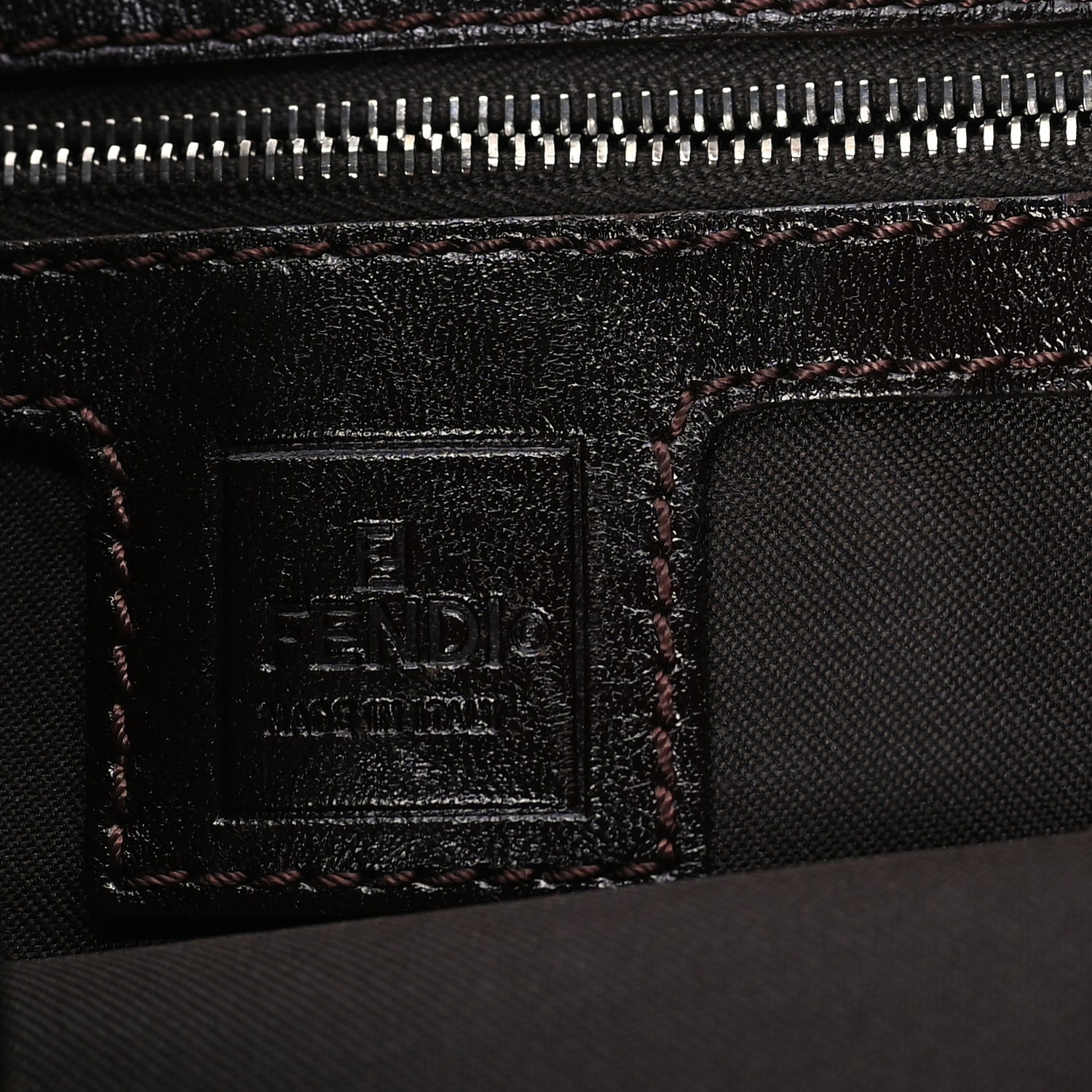 Fendi Zucca Shoulder Bag Tobacco 6 of 9